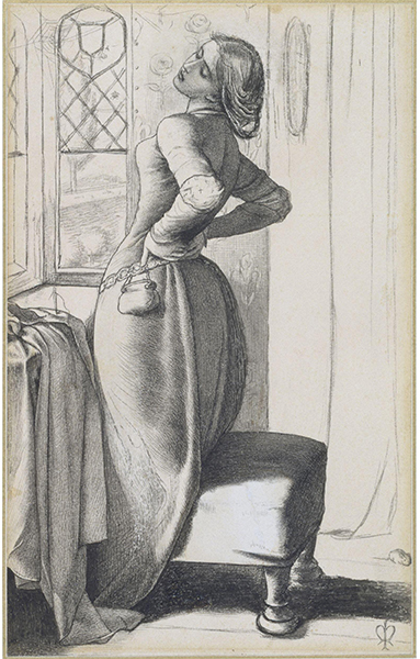 Mariana in the Moated Grange', Pen and ink on paper, Sir John Everett Millais