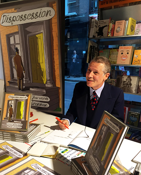 photo of Simon Grennan at the launch of Dispossession