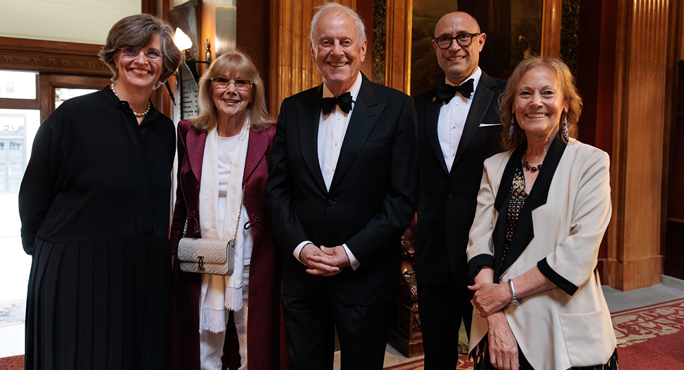 Barbara Schwepcke, Susan Hampshire, Gyles Brandreth, Dominic Edwardes, Michèle Brandreth. Photography by James Basire