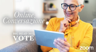 image of a woman using a tablet