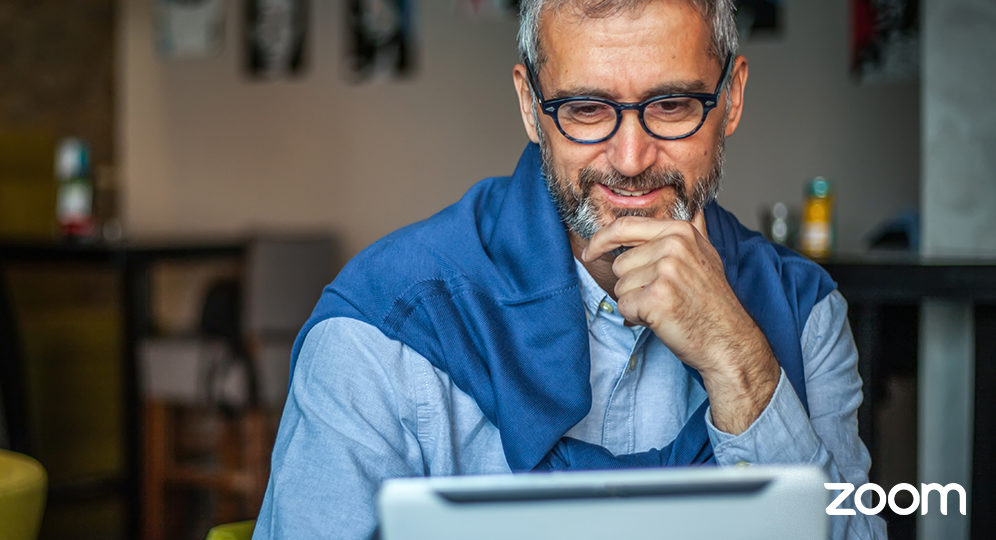 Man using a tablet